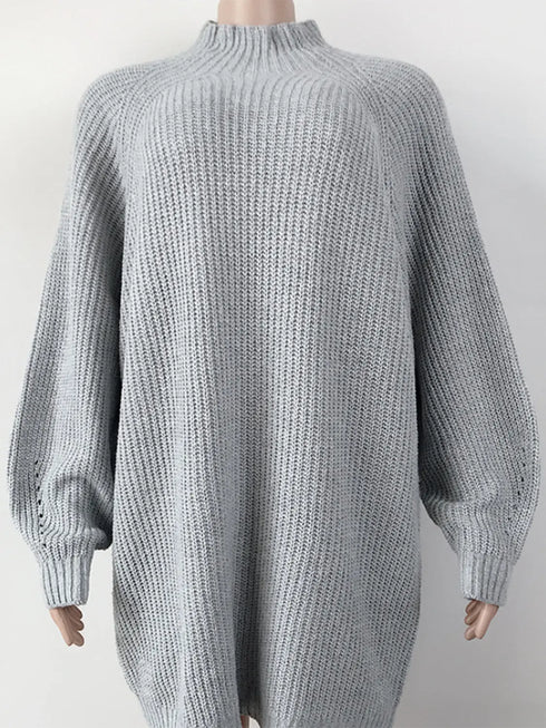 'Indira' Dropped Shoulder Sweater Dress - Celes Fashion